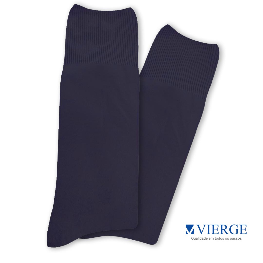 Meia social masculina Vierge poliamida – Cor Marinho – 1000 - Image 2