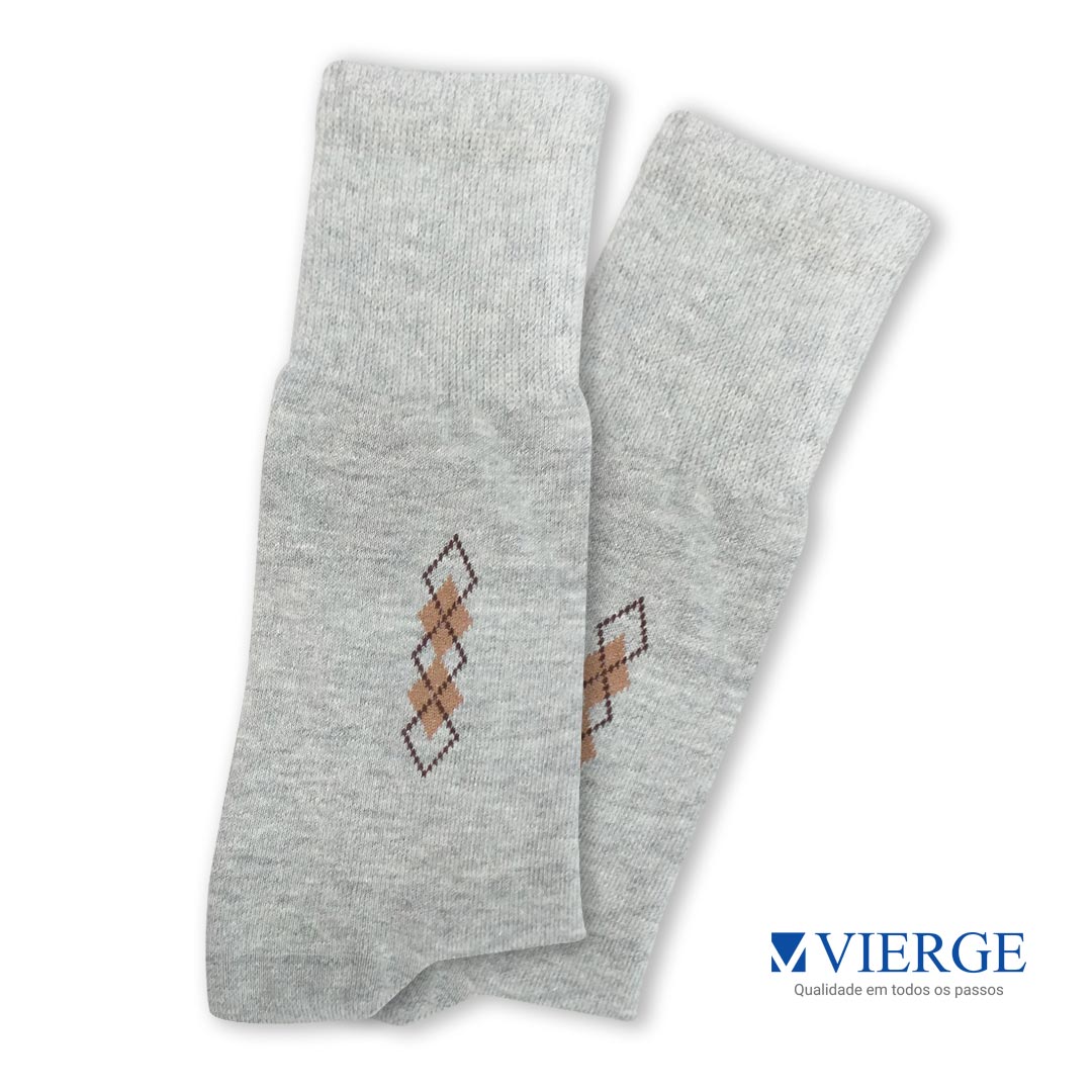 1400 – Meia social masculina Vierge algodão – Cor Mescla - Image 2