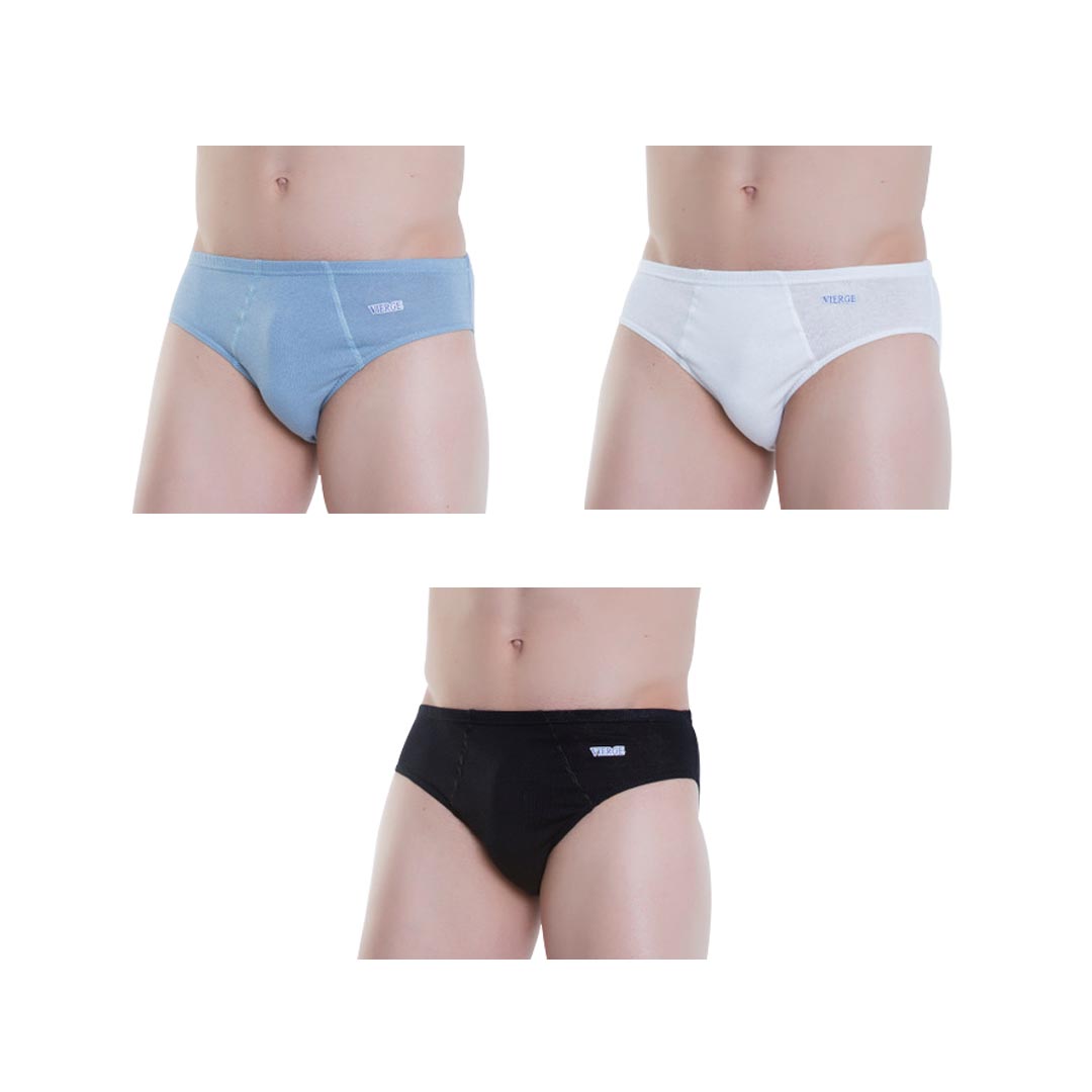 209 – Kit Cueca Slip 100% Algodão Vierge – Cores sortidas - Image 2