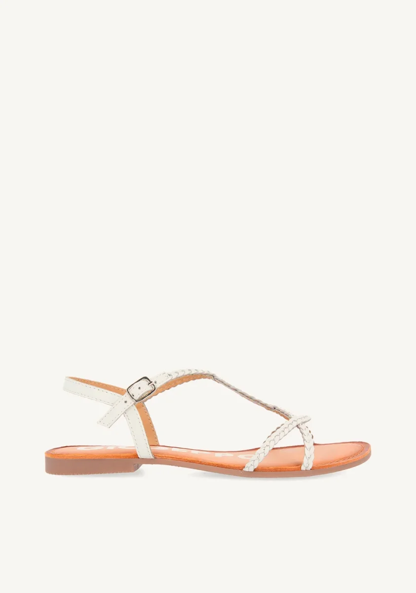 BRAIDED LEATHER SANDALS OSSIAN - Image 2