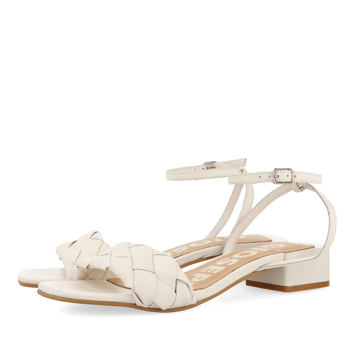 OFF WHITE SANDALS WITH BRAIDED DETAIL FOR WOMAN CRAIBAS - Image 3