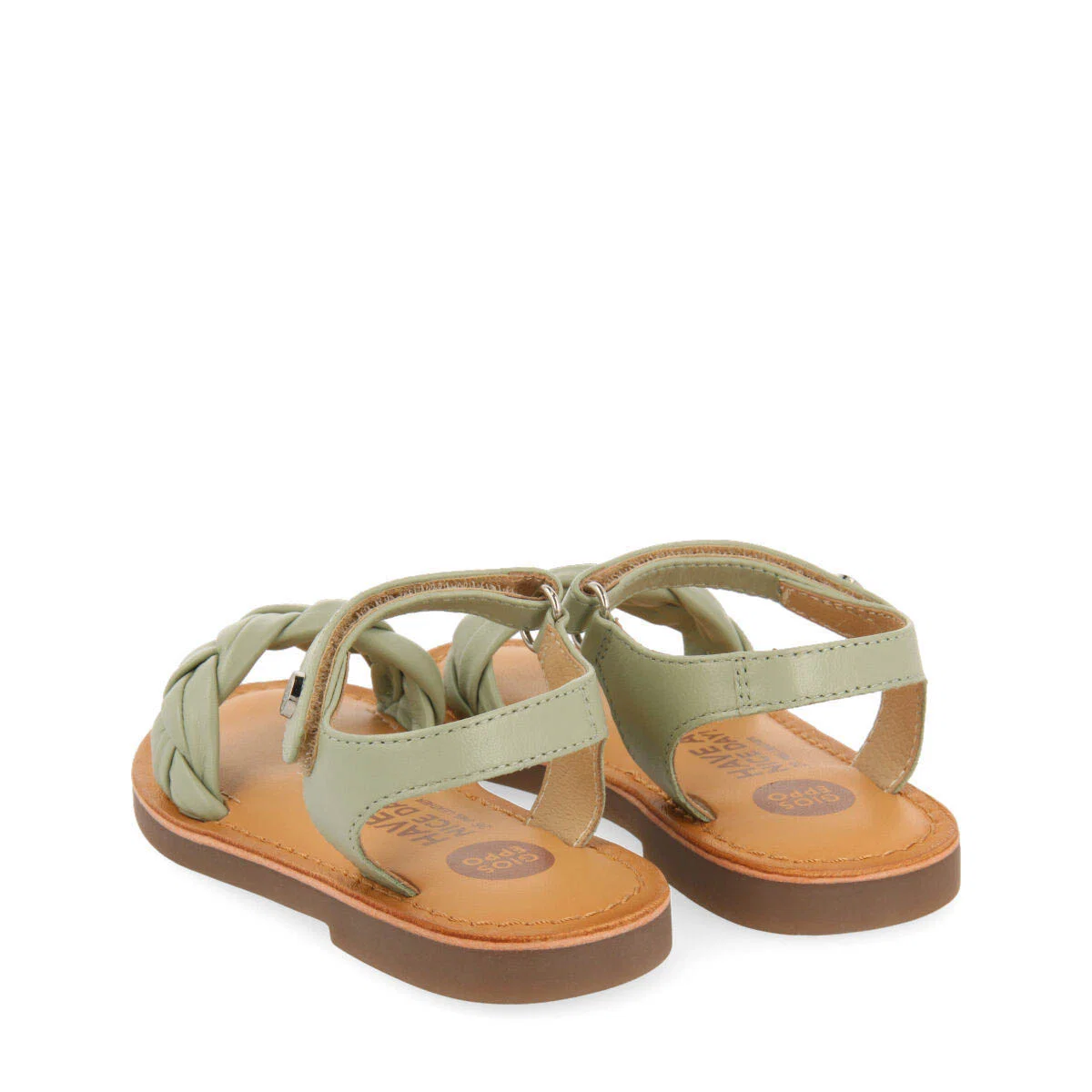 Ingai girls mint greenlaited leather sandals - Image 6