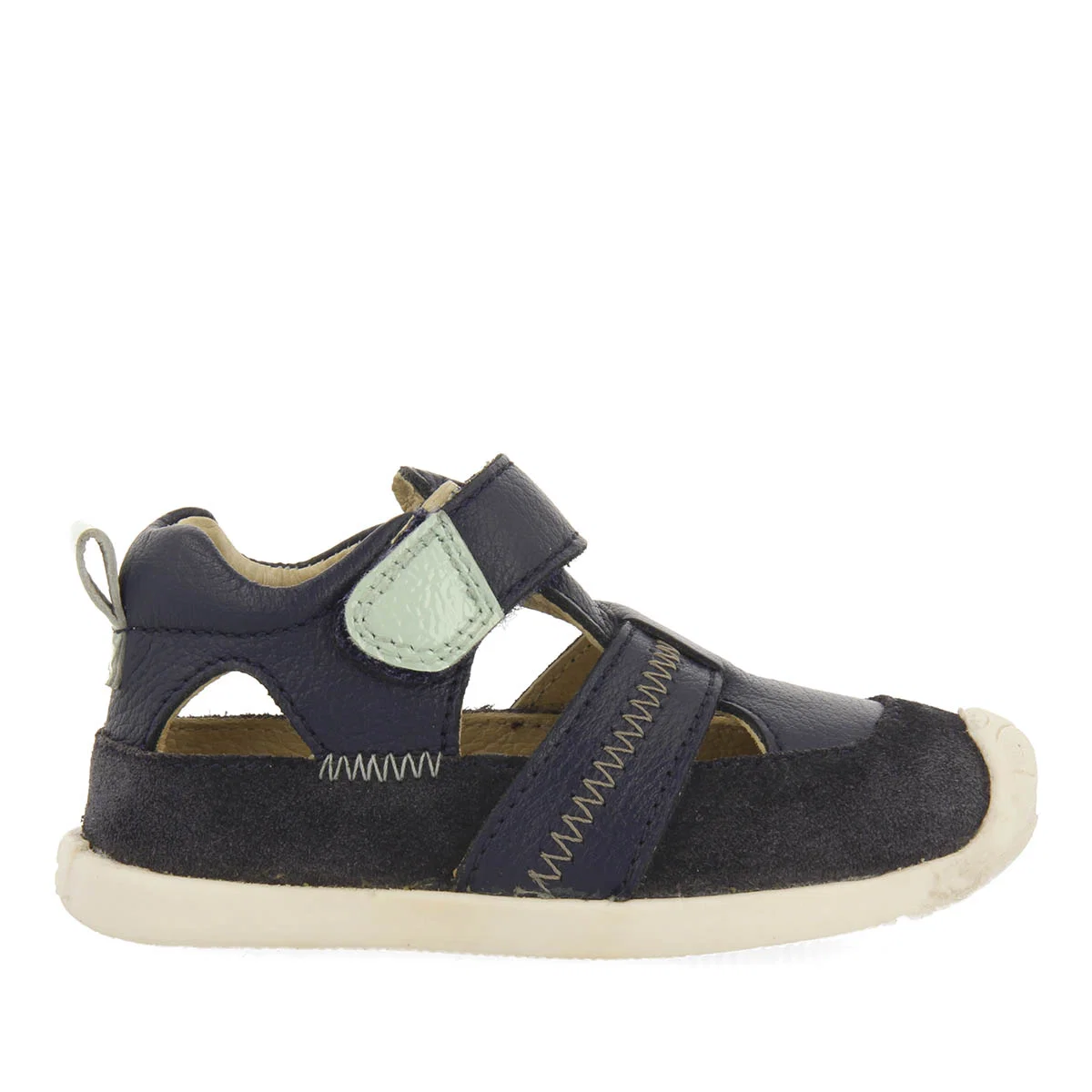 Sermur boys navy blue leather sandals - Image 2