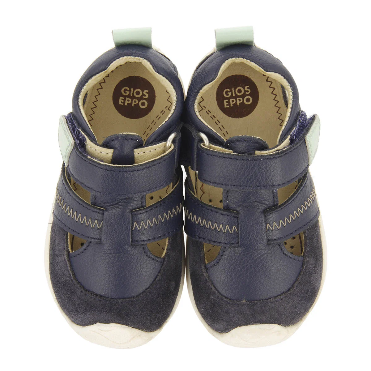 Sermur boys navy blue leather sandals - Image 4