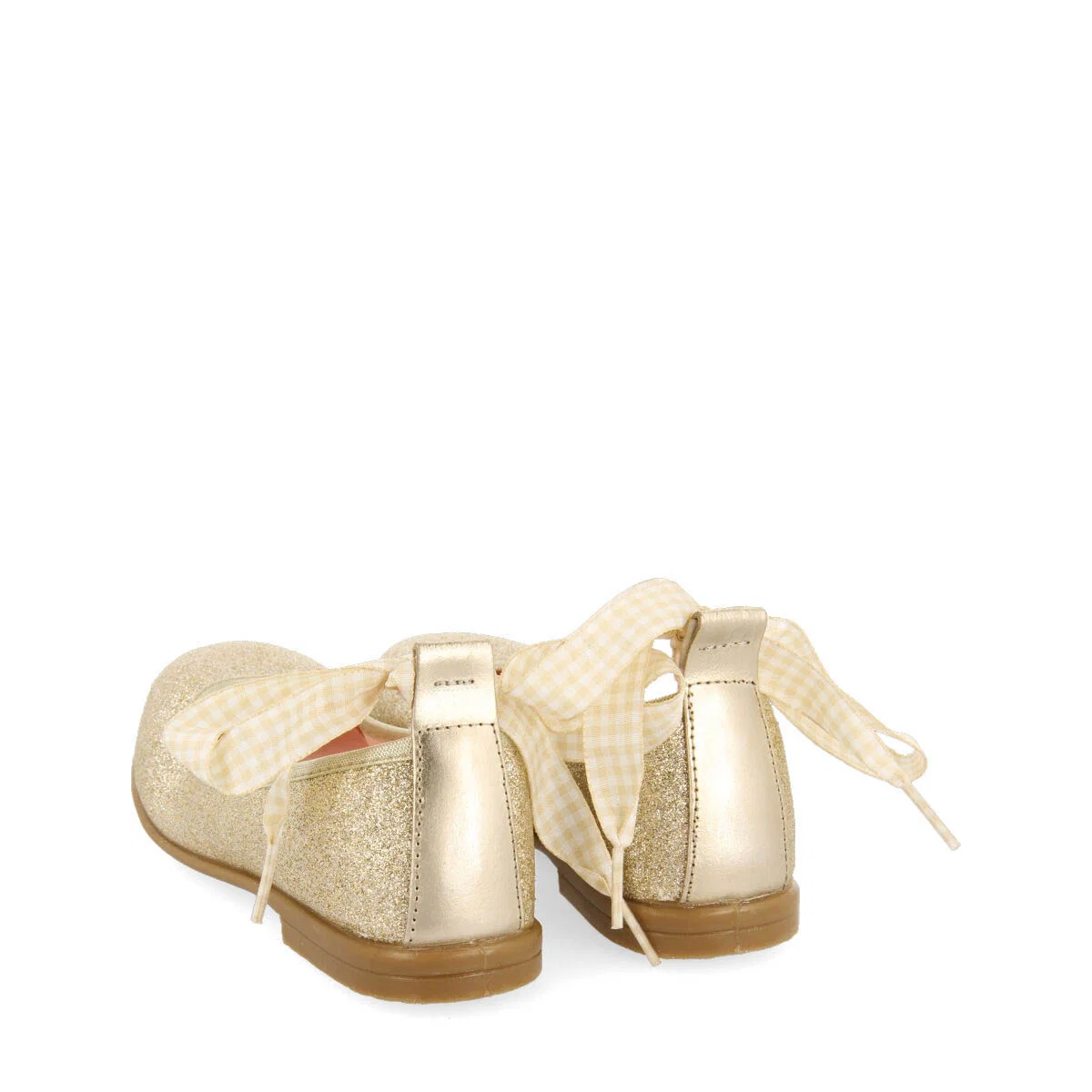 Vermeix girls glittery gold ballet flats - Image 5