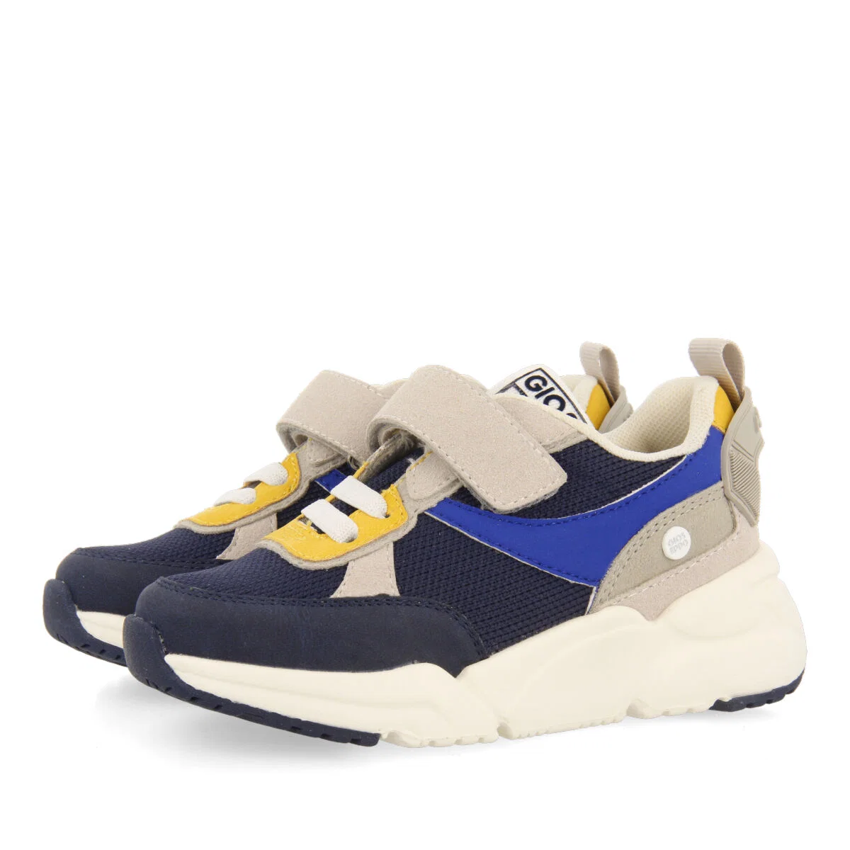 Ouanne boys navy blue sneakers with light and flexible chunky soles - Image 3
