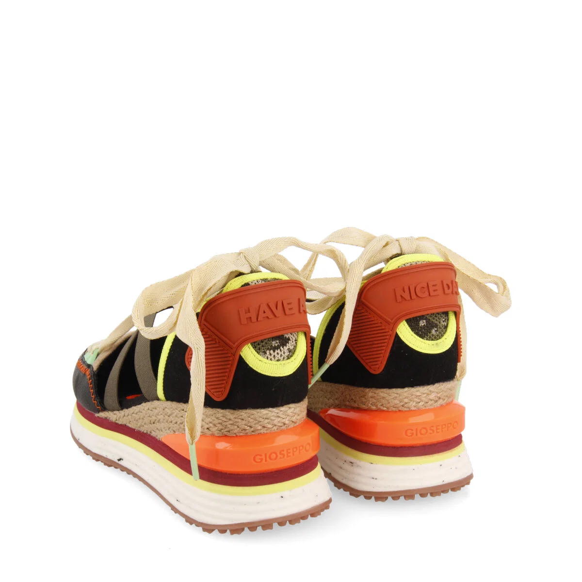 Sangatte women's black espadrille sneakers with wedges - Image 6