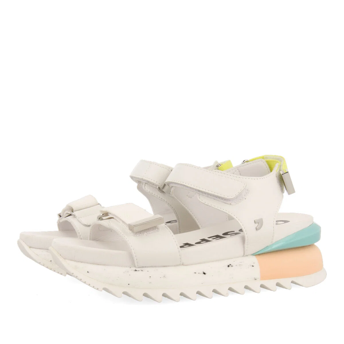 Viersat women's sporty white sandals - Image 4