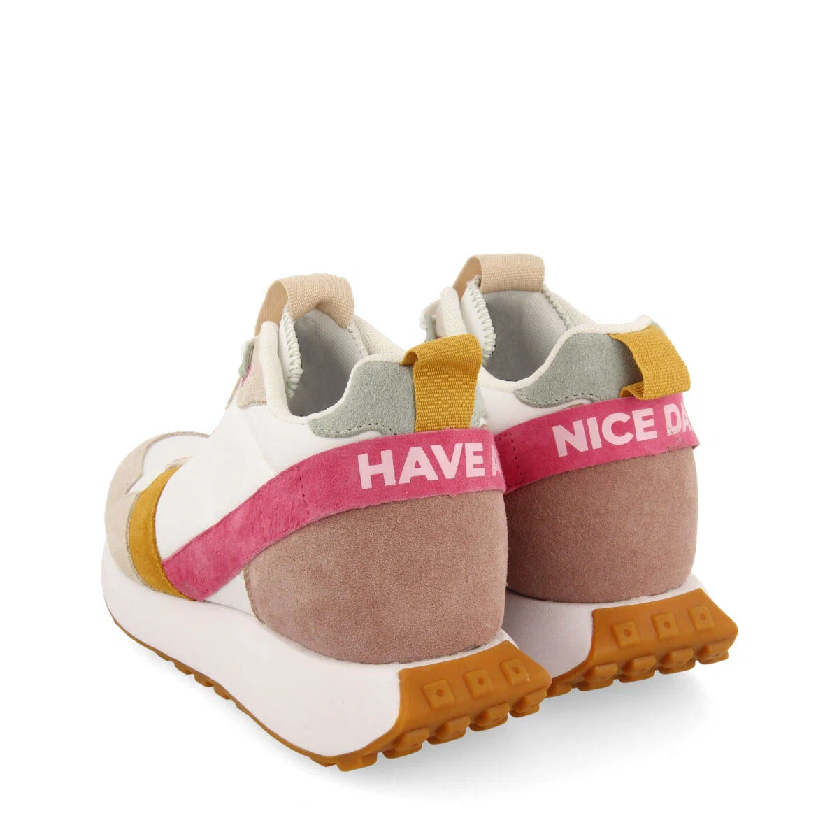 Vincly women's white retro-style sneakers with inner wedges - Image 5
