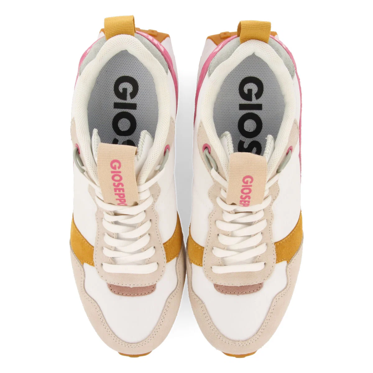 Vincly women's white retro-style sneakers with inner wedges - Image 4