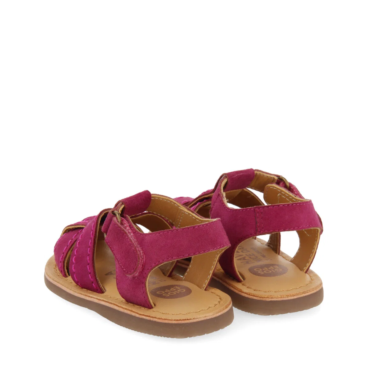 Cabixi boys fuchsia leather strappy sandals - Image 5