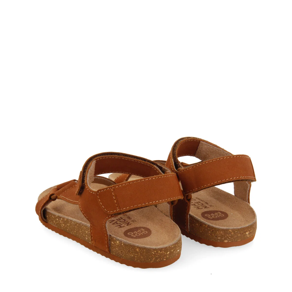 Coamo boys tan leather sandals with anatomical inner soles - Image 6
