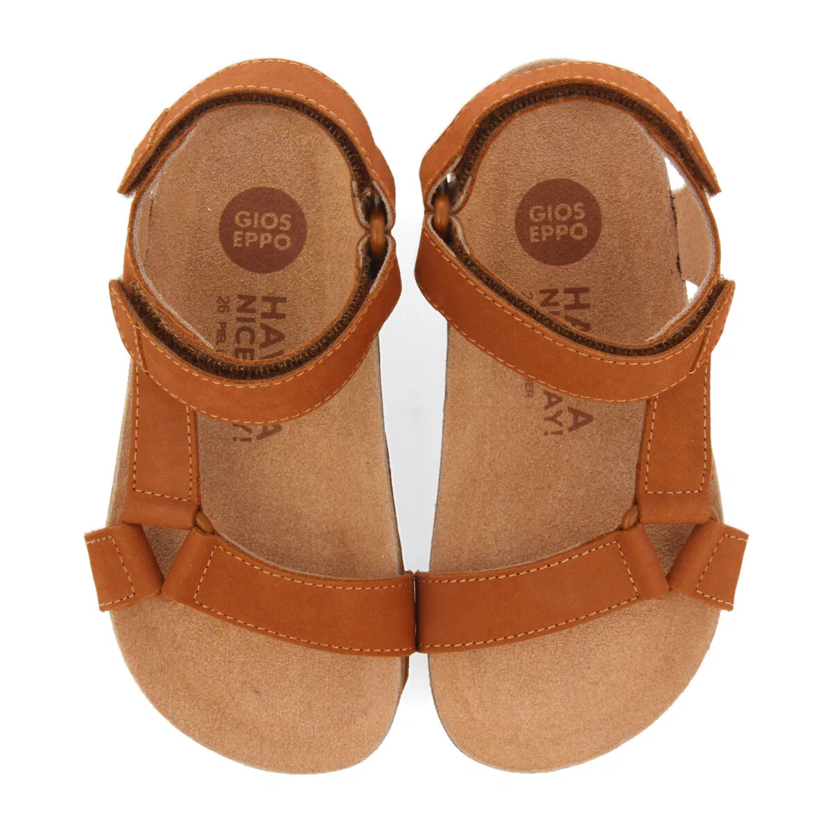 Coamo boys tan leather sandals with anatomical inner soles - Image 5