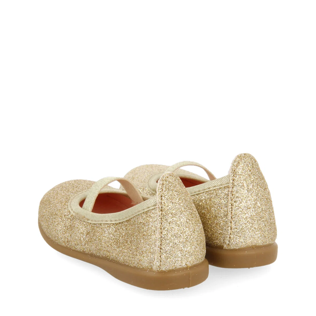 Villette girls glittery gold ballet flats - Image 5