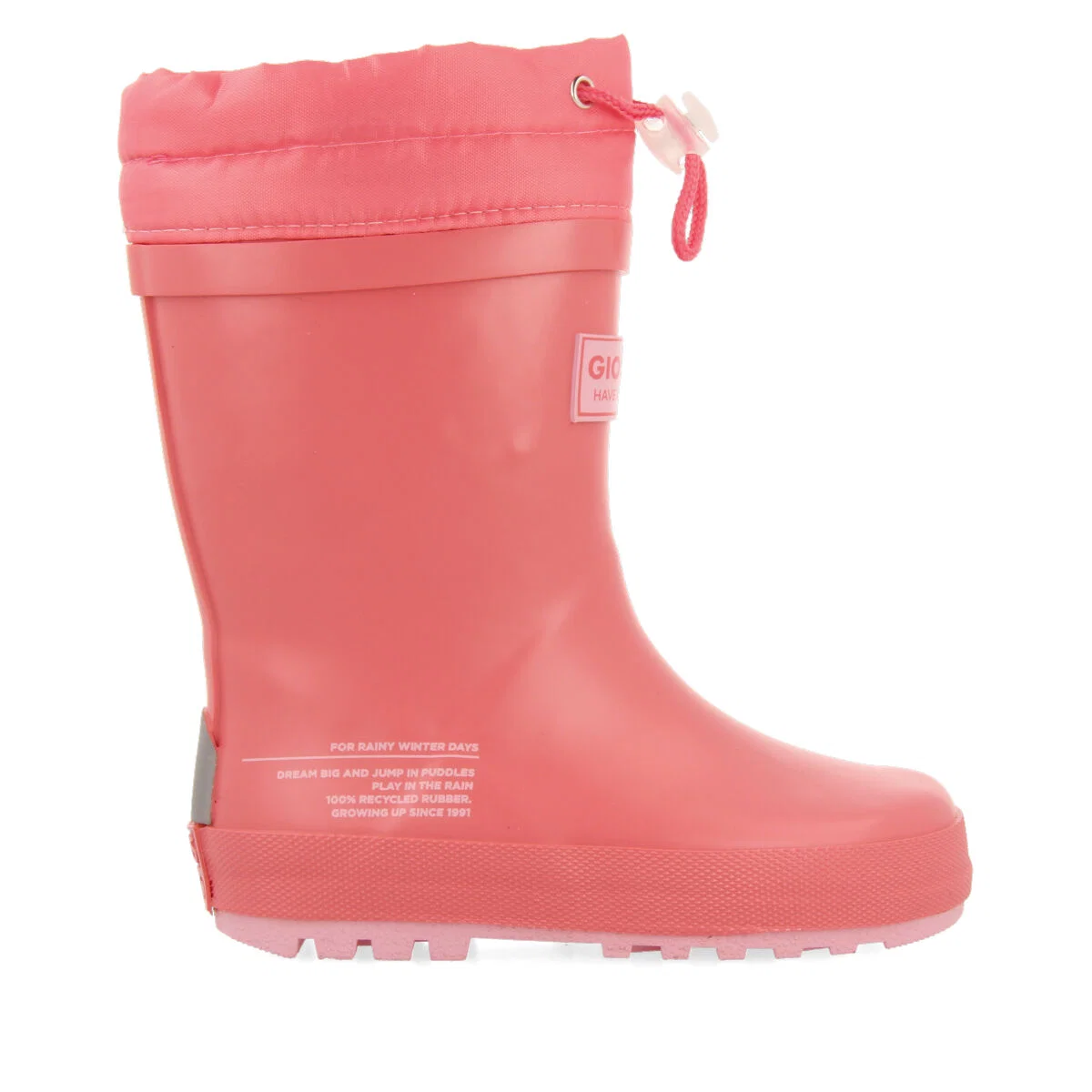 Veblem children's fuchsia welly boots - Image 2