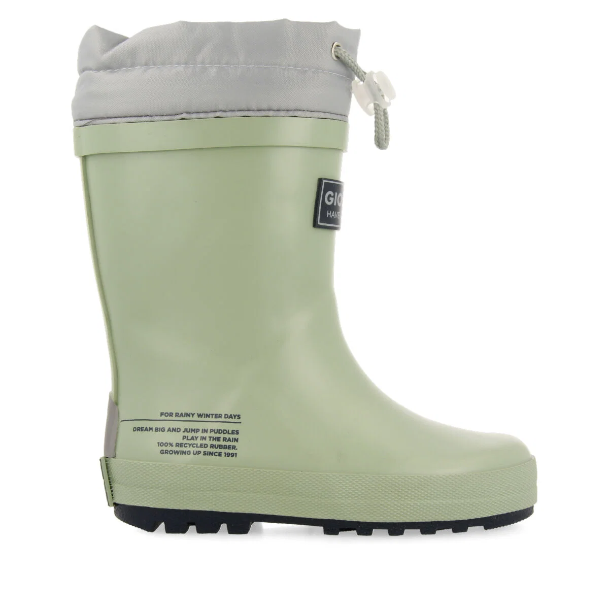 Veblem children's mint green welly boots - Image 2