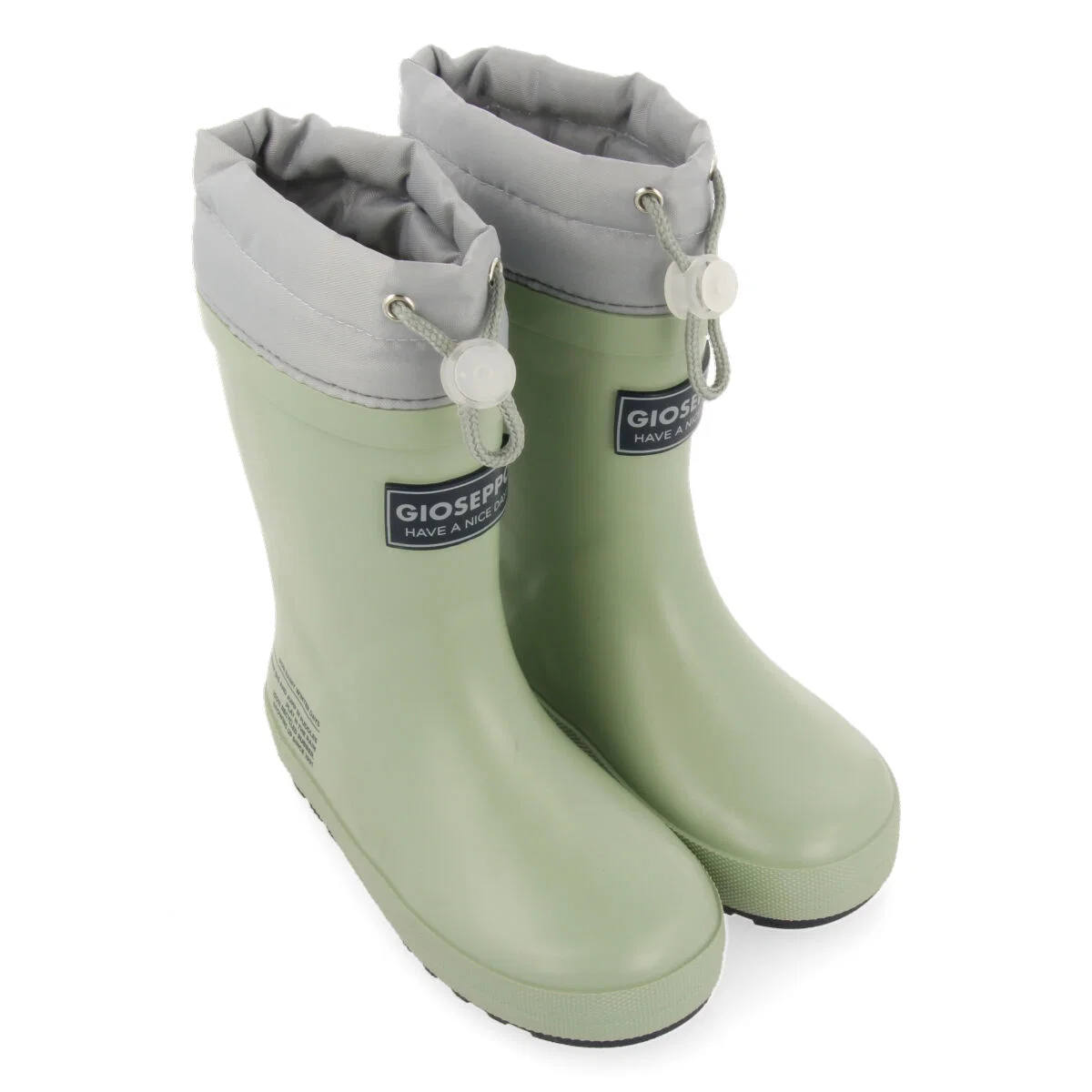 Veblem children's mint green welly boots - Image 3