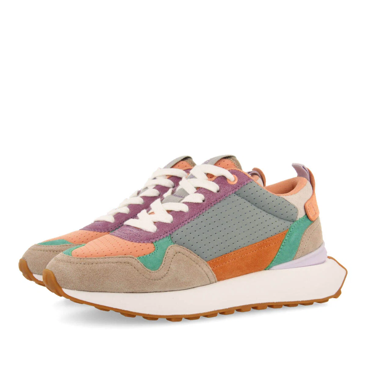 Telfes women's multicoloured retro sneakers - Image 4