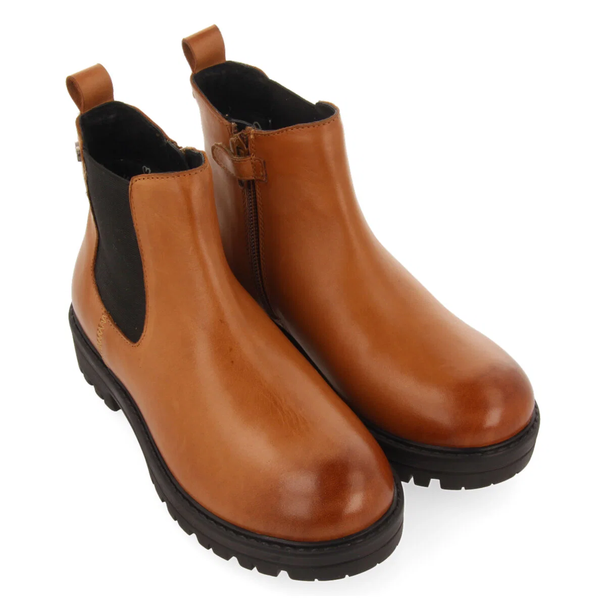 Zirl children's tan leather chelsea boots - Image 3