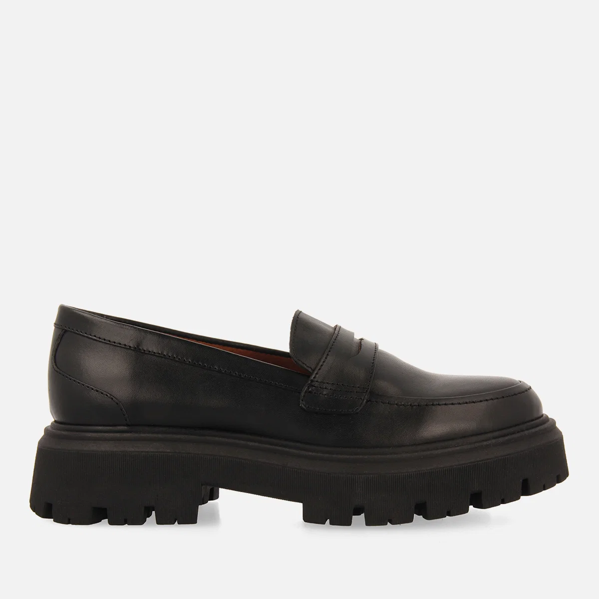Steinnes women's black leather moccasins - Image 2
