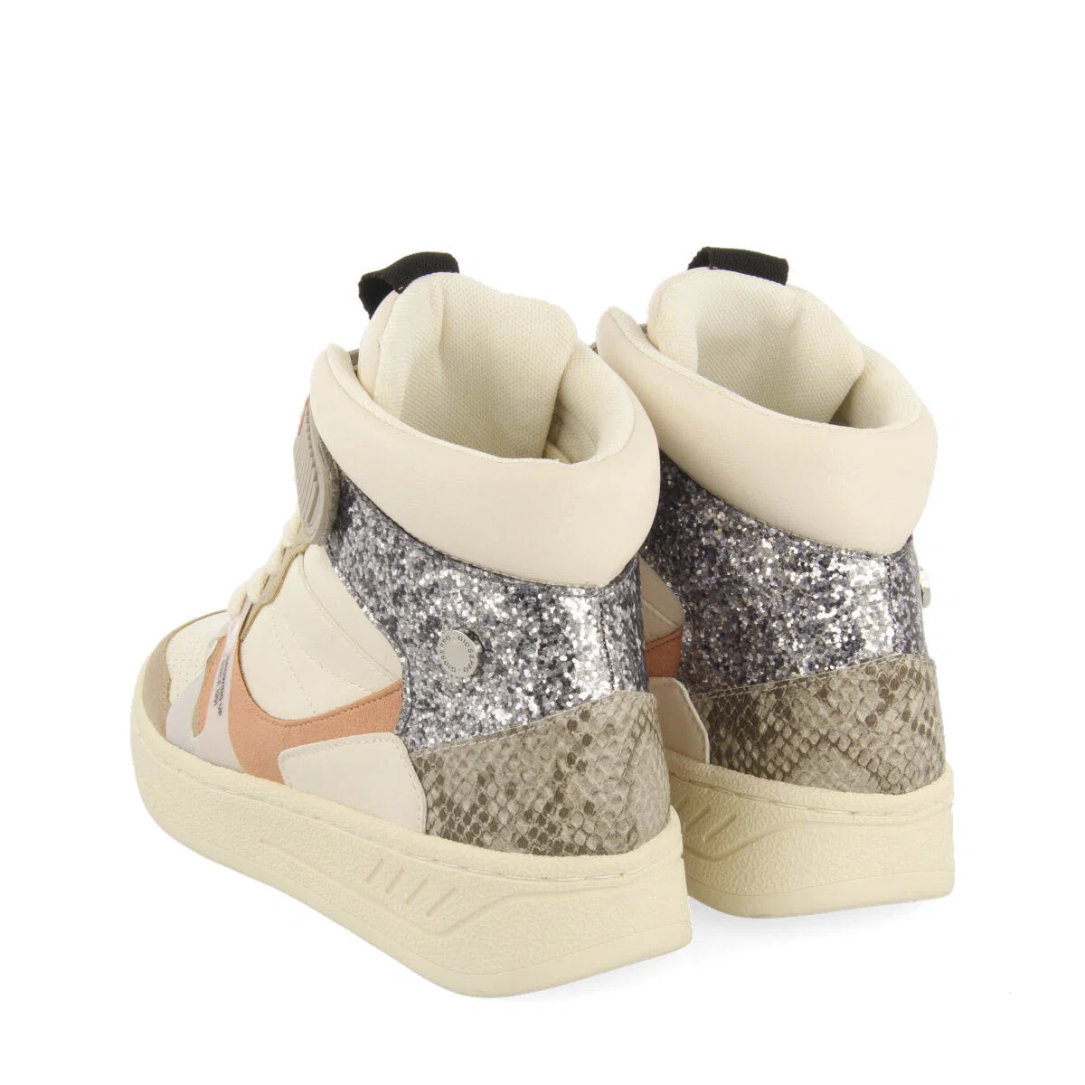 Gaibau women's white boot-style sneakers with details - Image 4