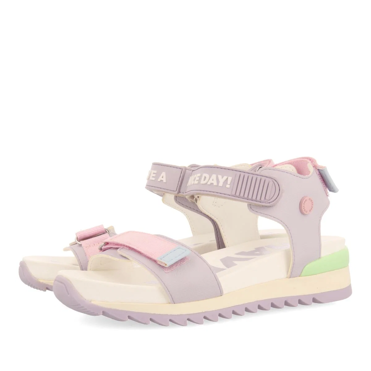 ADJUSTABLE PURPLE SPORTS SANDALS FOR GIRLS AND BOYS NEISKA - Image 3
