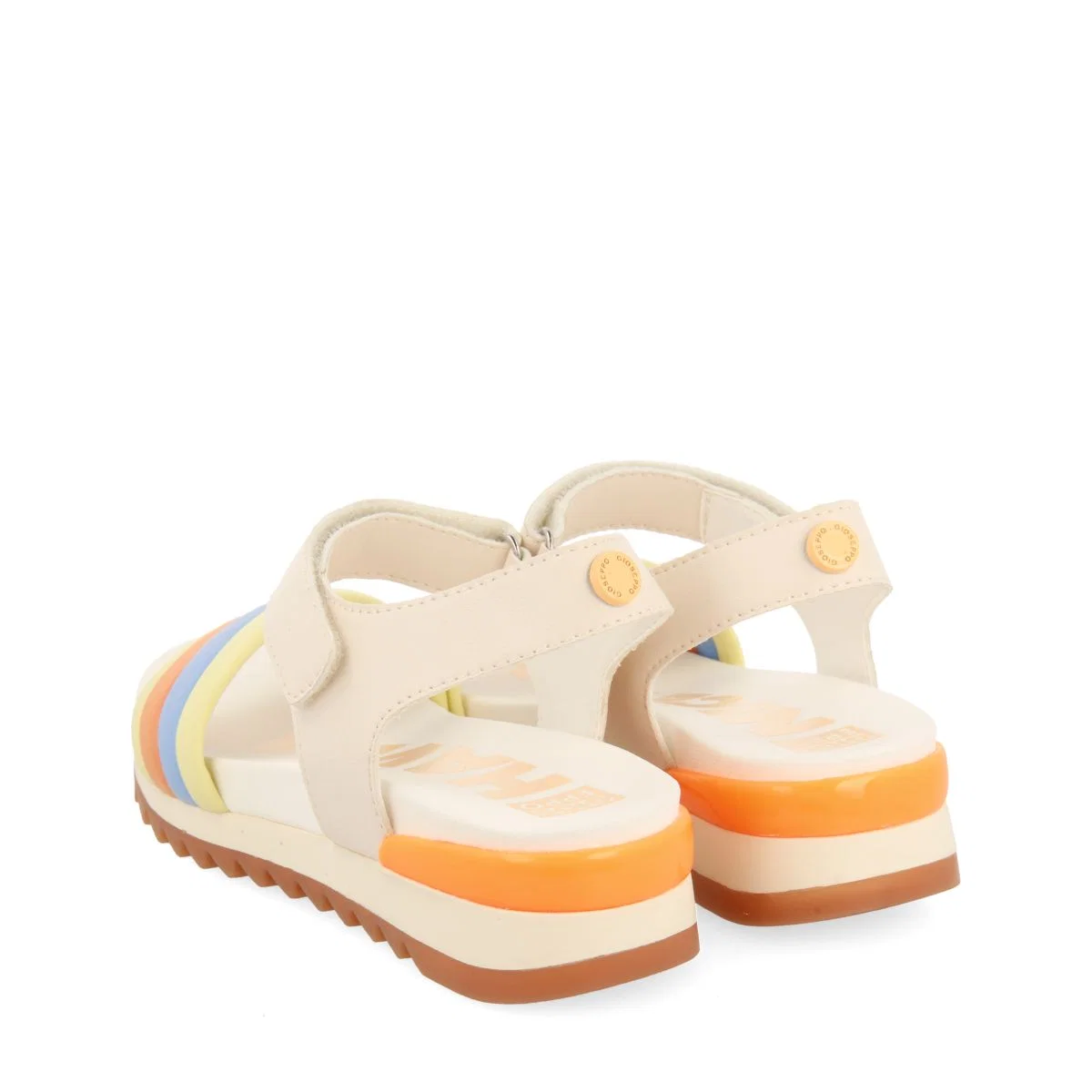 WHITE SPORTS SANDALS WITH MULTICOLOR DETAILS FOR GIRL AND BOY CLAPIERS - Image 4