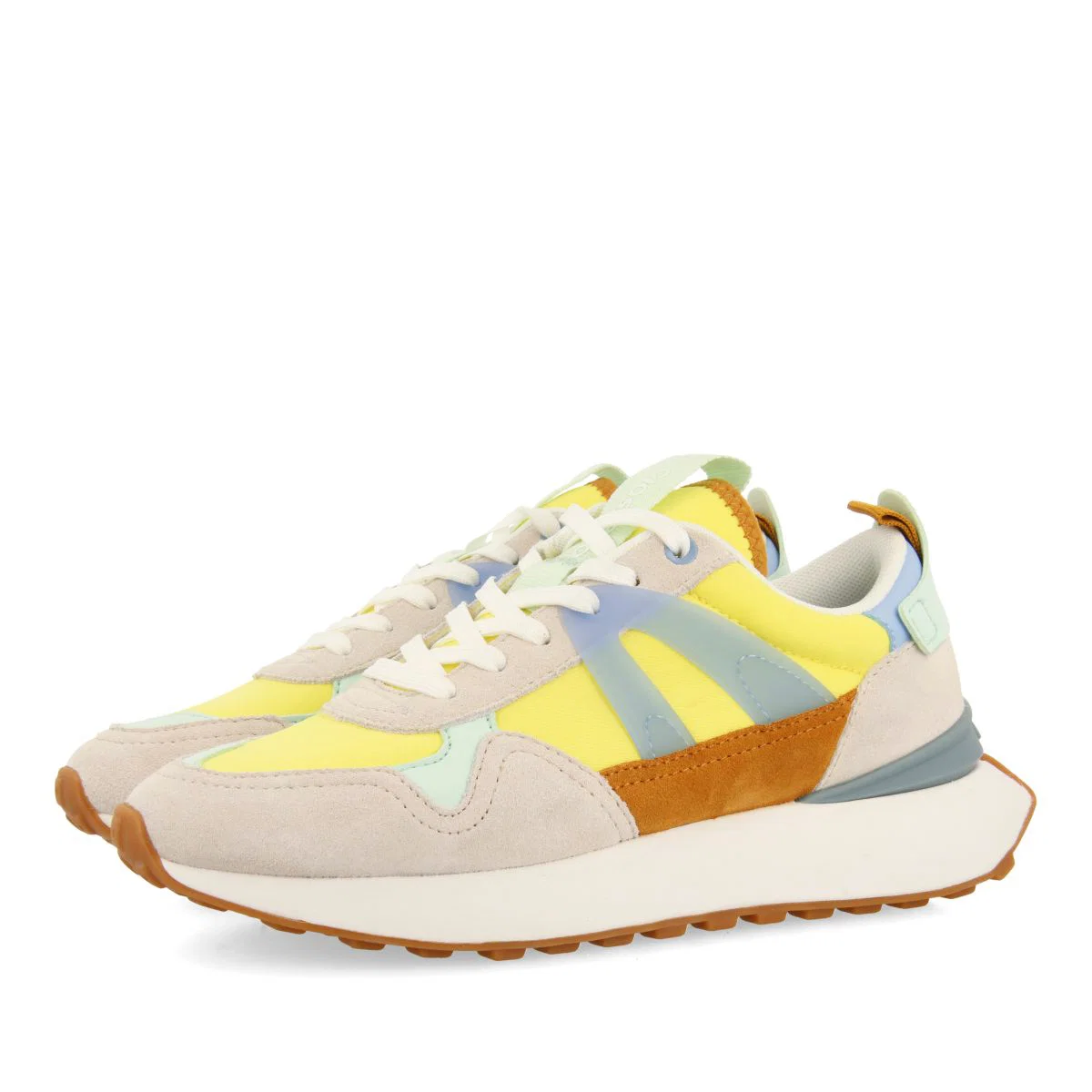 YELLOW SNEAKERS WITH MULTICOLOR DETAILS FOR WOMEN ADAIR - Image 4