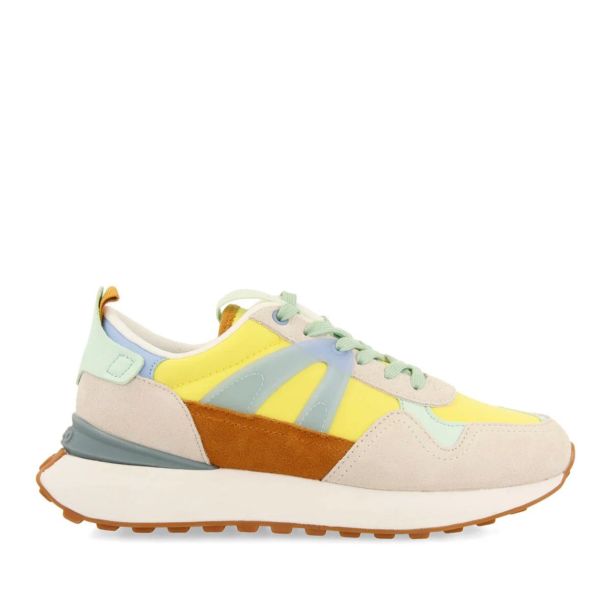 YELLOW SNEAKERS WITH MULTICOLOR DETAILS FOR WOMEN ADAIR - Image 2