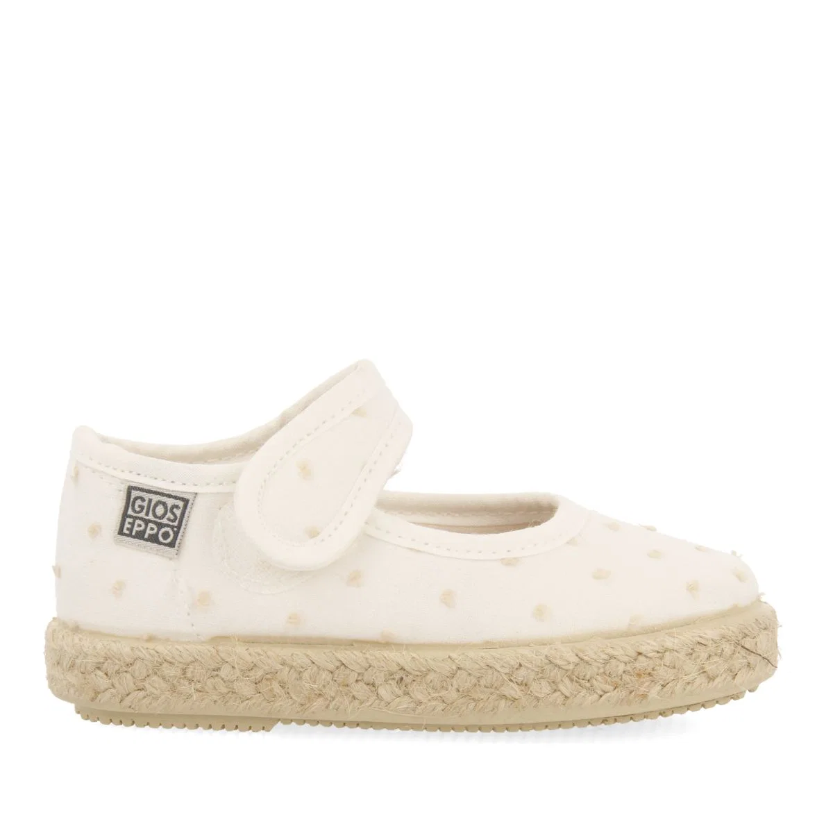 WHITE ESPADRILLES MARY JANE STYLE WITH POLKA DOT PRINT FOR GIRLS BUTERA - Image 2