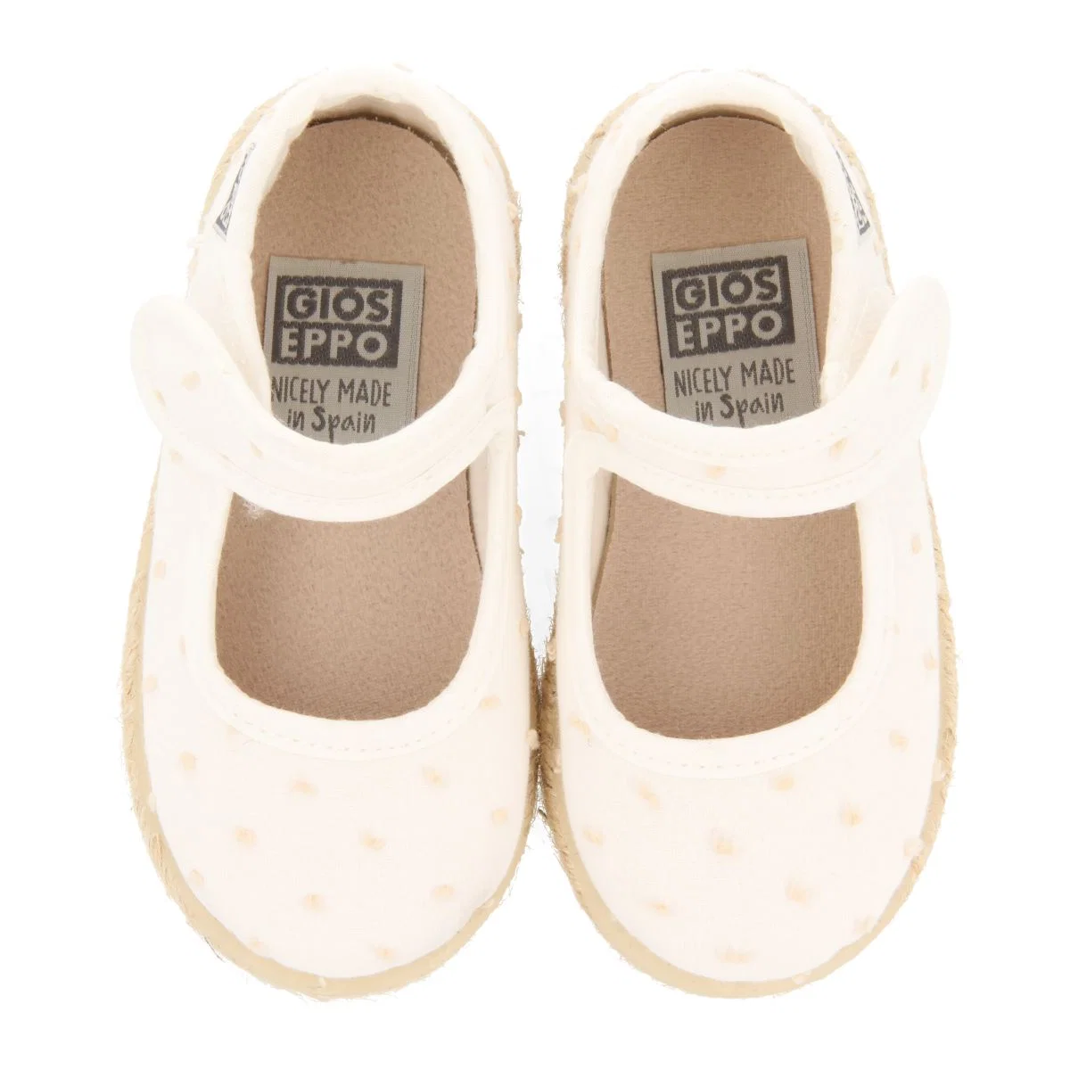 WHITE ESPADRILLES MARY JANE STYLE WITH POLKA DOT PRINT FOR GIRLS BUTERA - Image 5