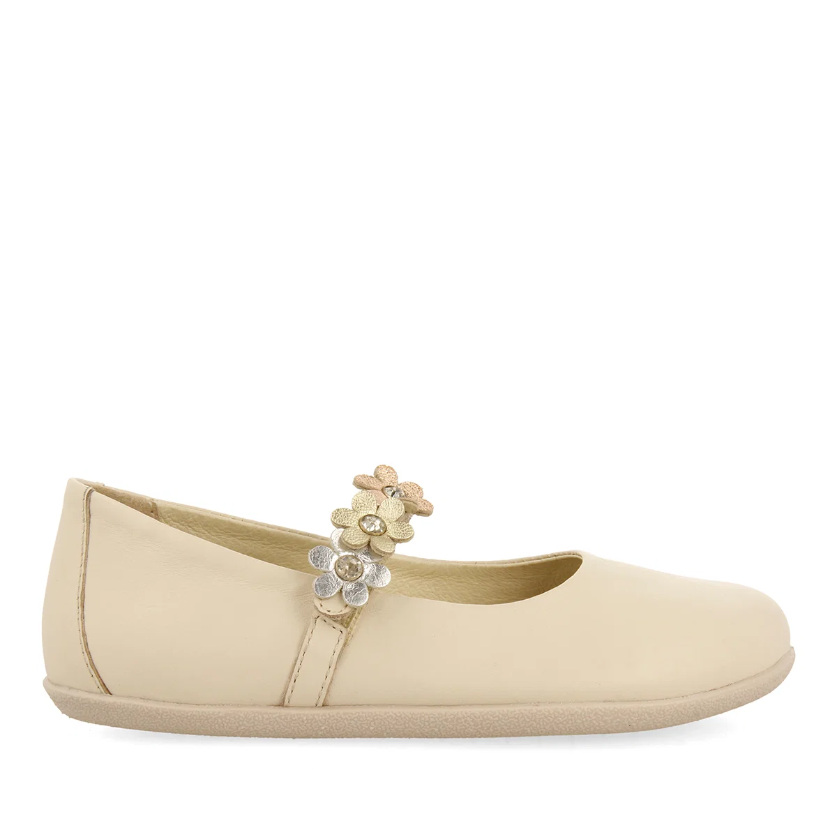 OFF-WHITE BALLET FLATS WITH FLOWER EMBELLISHMENT FOR GIRLS AND BOYS CONESUS - Image 2