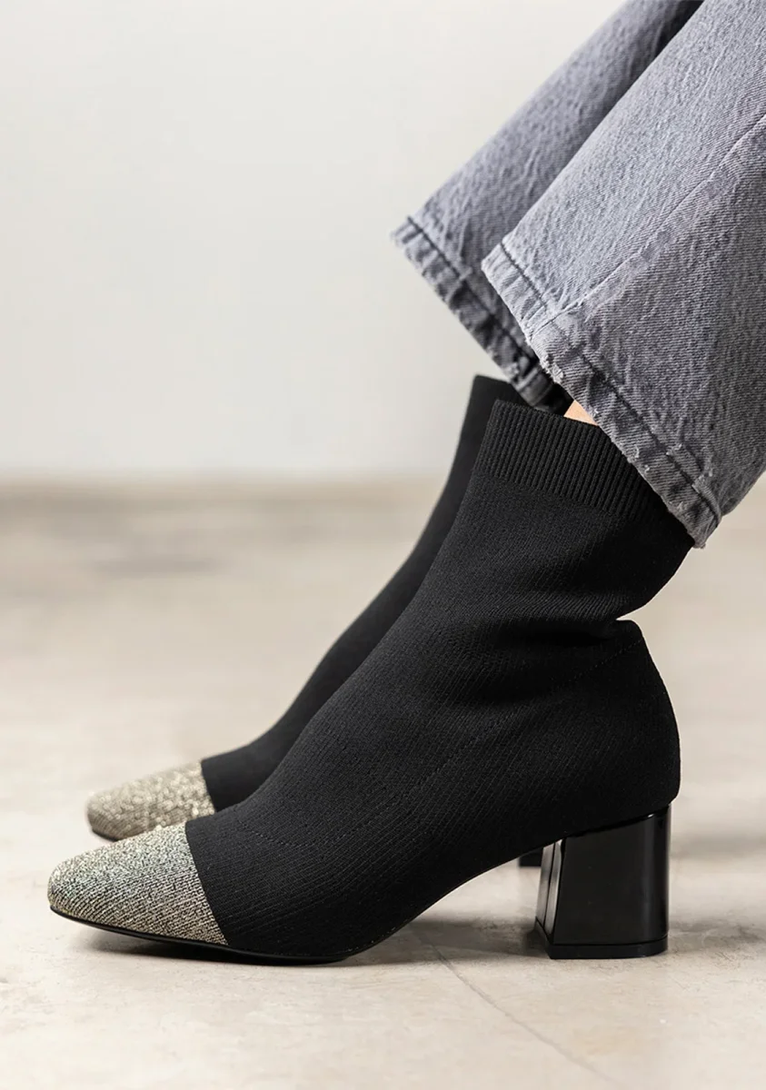 SOCKS-STYLE ANKLE BOOTS WITH HEEL VANLOSE - Image 6