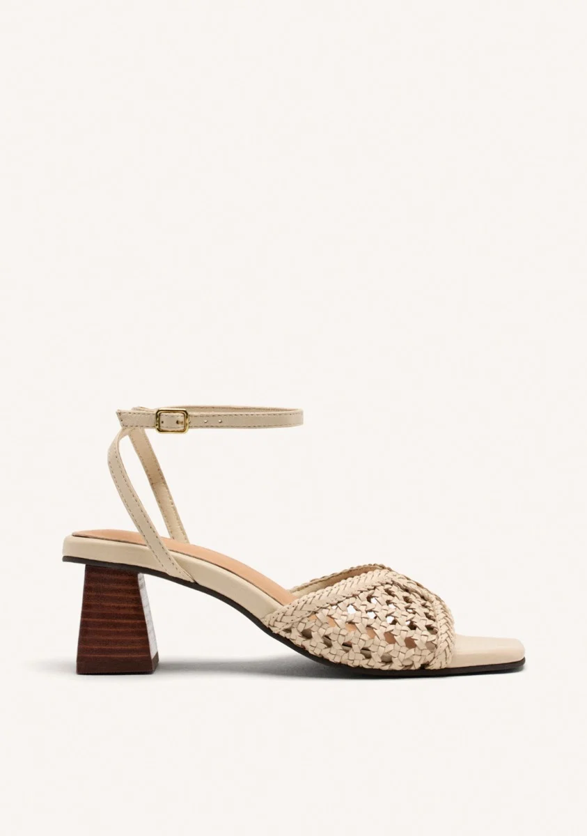 HEEL BRAIDED LEATHER SANDALS BURNSIDE - Image 2