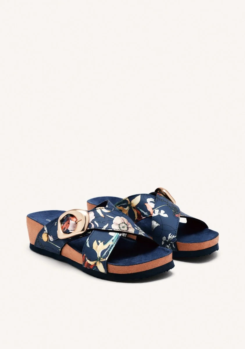 WEDGE FLOWER SANDALS UXBRIDGE - Image 3