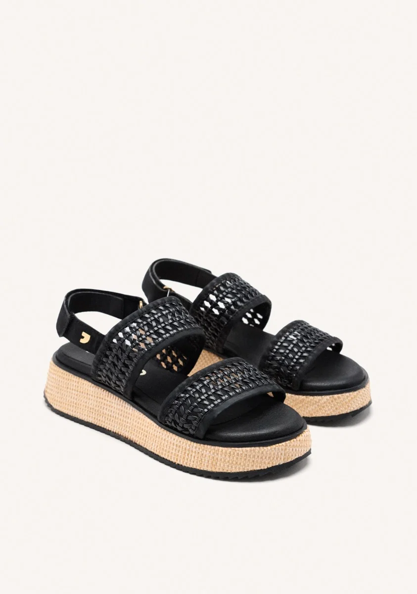 BRAIDED WEDGE SANDALS CLOVERLAND - Image 3
