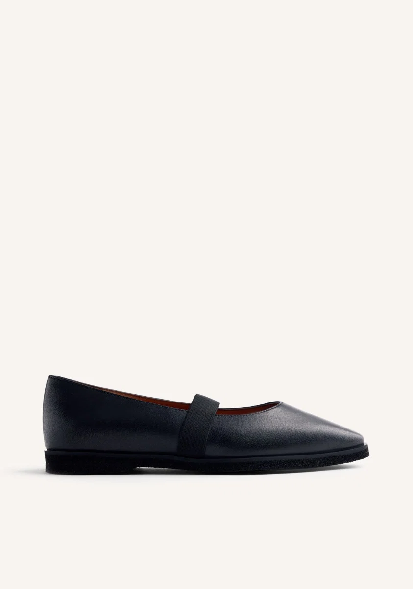 LEATHER BALLET FLATS LONSDALE