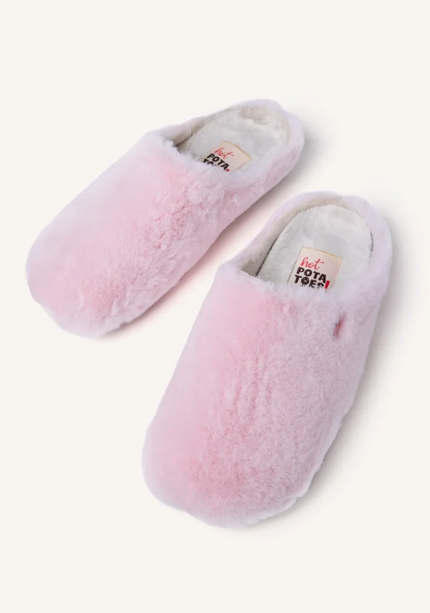 PINK FUR HOUSE SLIPPERS - Image 4