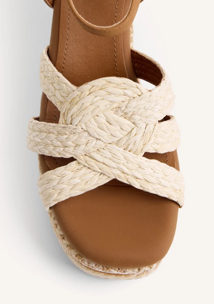 RAFFIA WEDGE SANDALS KARATINA - Image 4