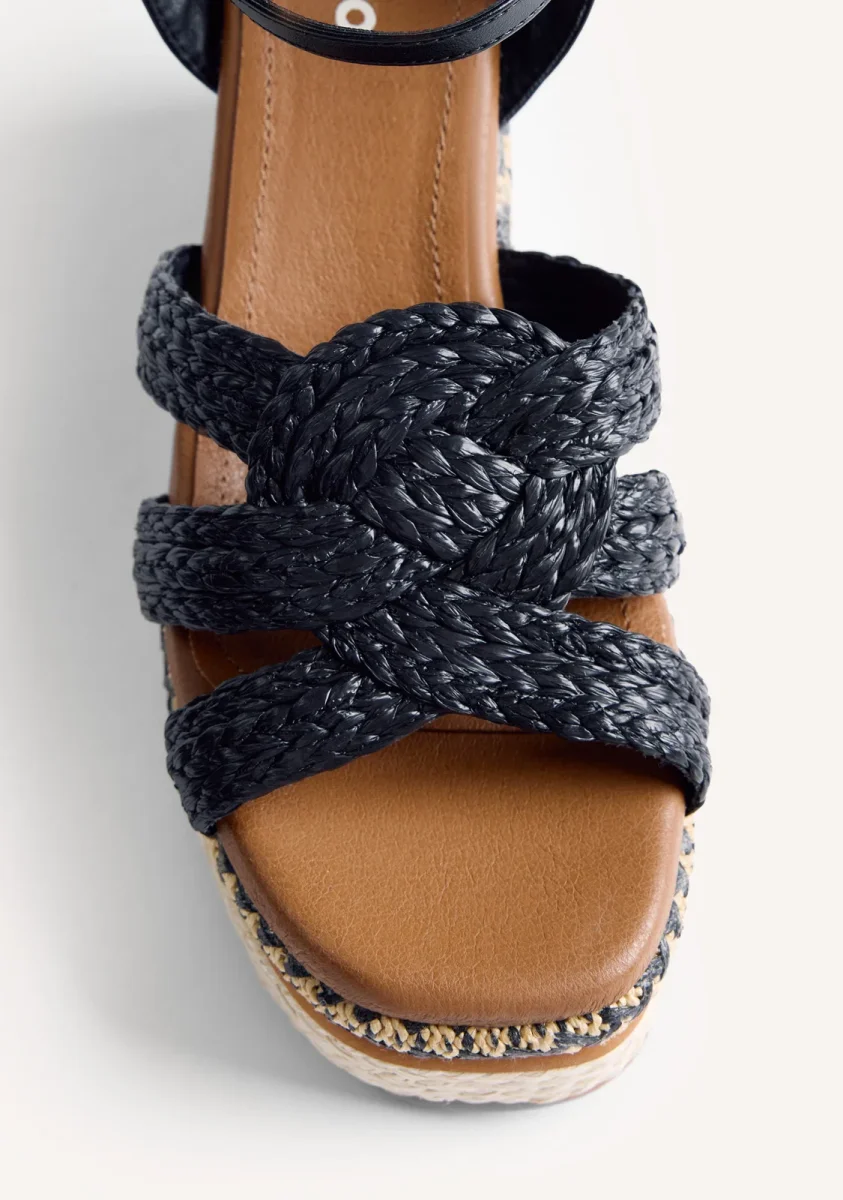 RAFFIA WEDGE SANDALS KARATINA - Image 4