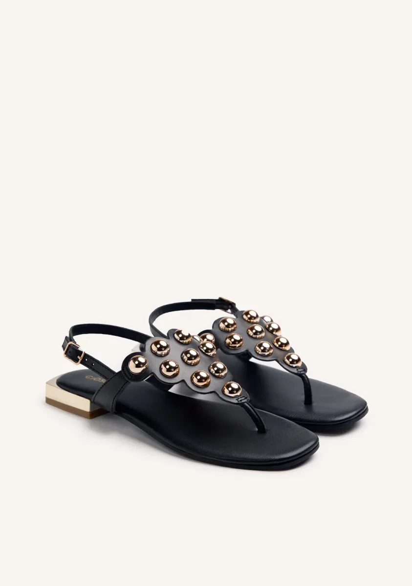 STUDDED LEATHER SANDALS KADUNA - Image 3