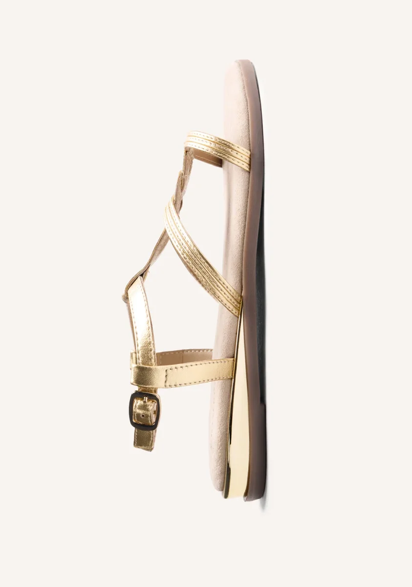 SHINY BRAIDED LEATHER WEDGE SANDALS REDDITCH - Image 5