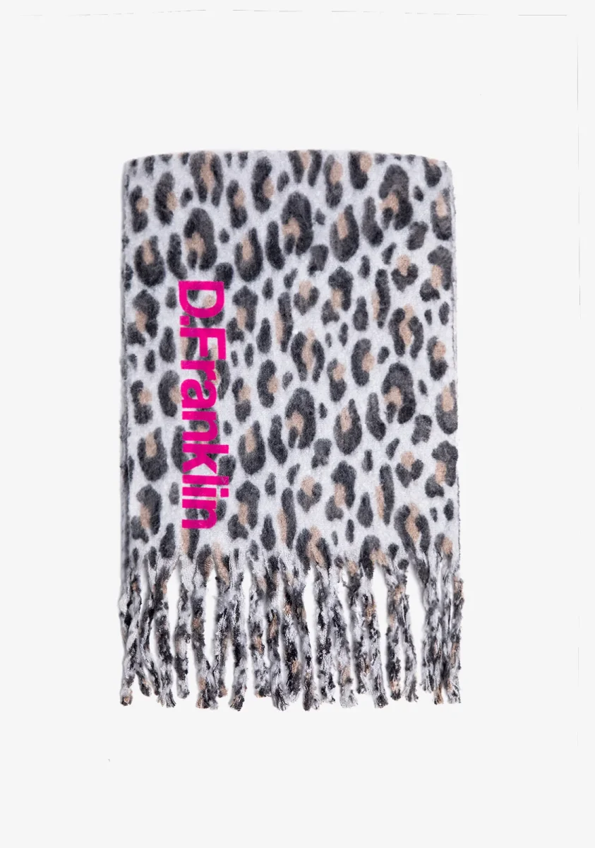 Nordic TRK Leopard Scarf Grey - Image 3