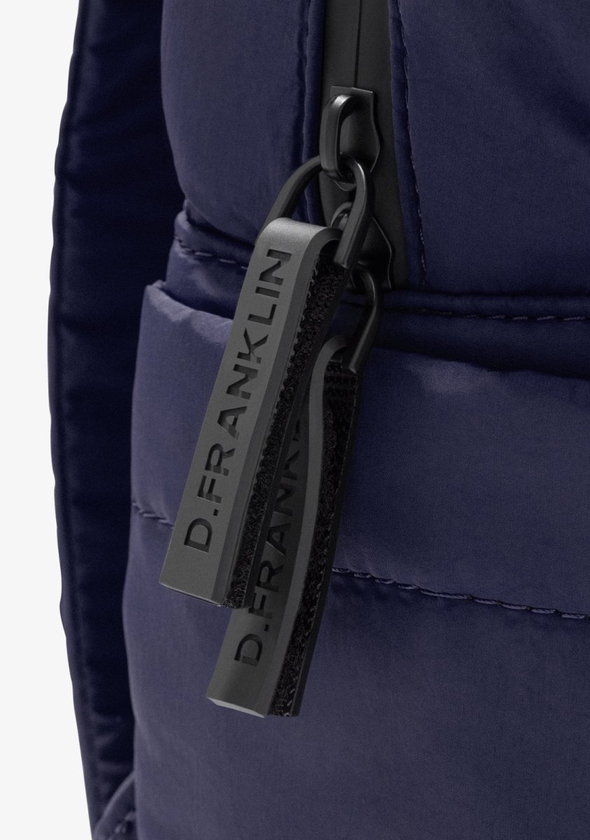 Multi-Pocket Nylon Backpack Navy - Image 9