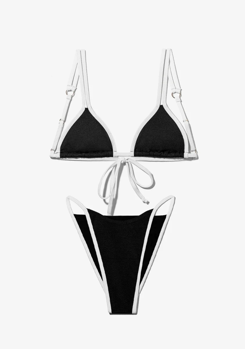 Aruba Top + Aruba Bottom Bikini Black - Image 2