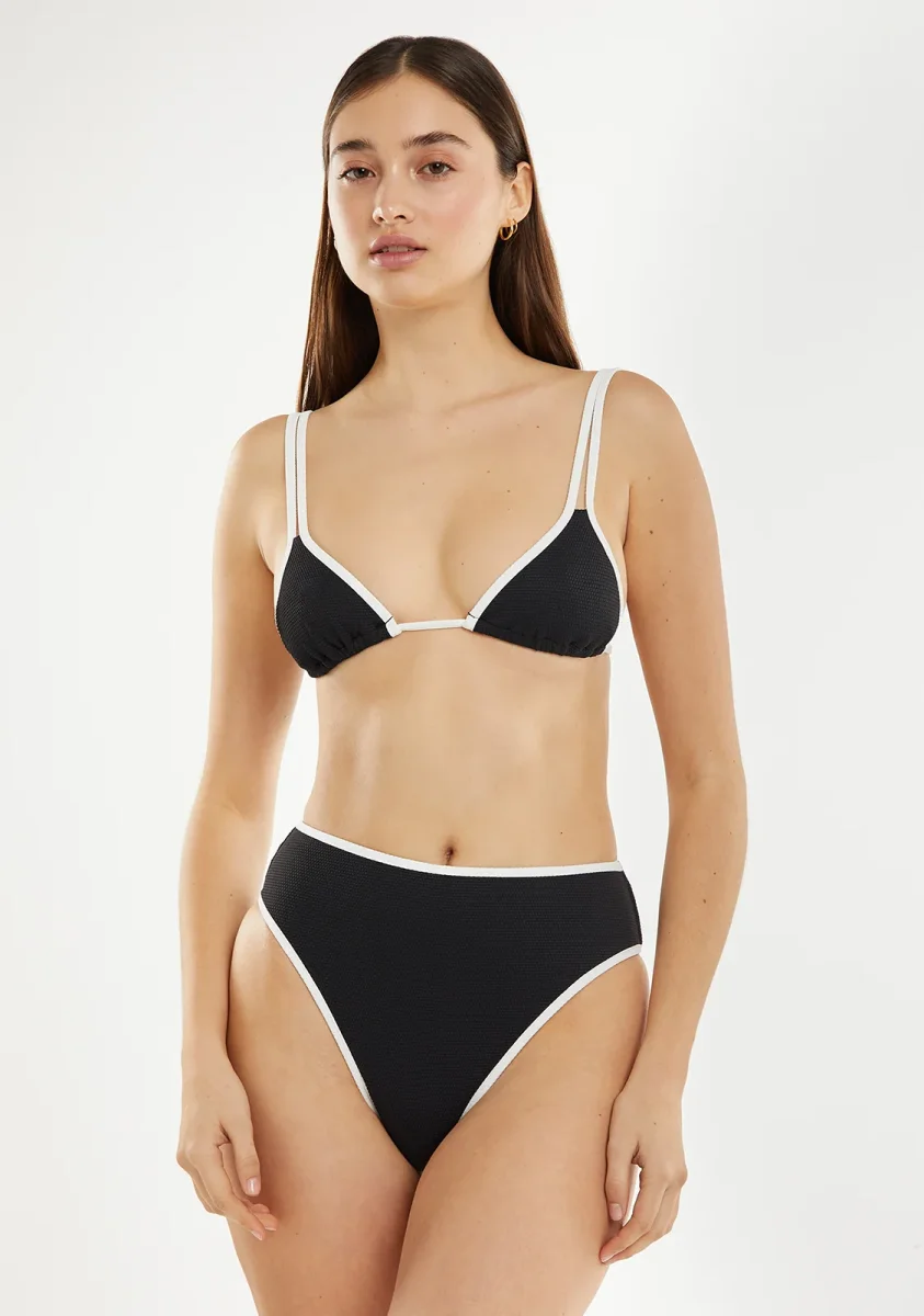 Aruba Top + Wake Bottom Bikini Black - Image 2