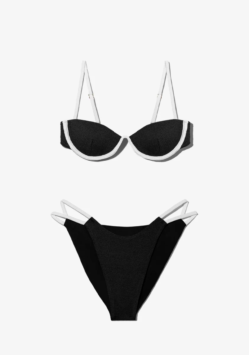 Wake Top + Feroe Bottom Bikini Black - Image 3