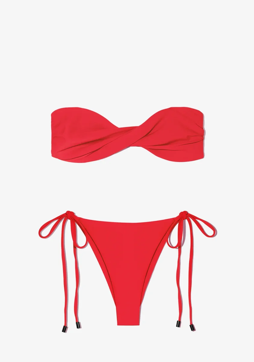 Harper Top + Lilo Bottom Chili Red Bikini - Image 2