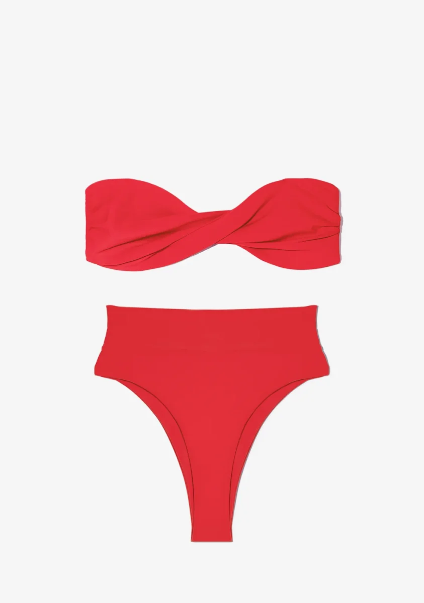 Harper Top + Kalea Bottom Chili Red Bikini - Image 3