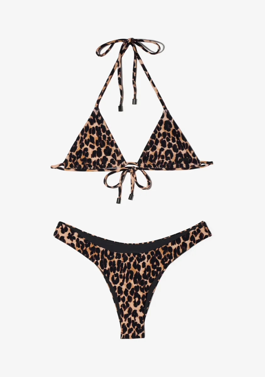 Meli Top + Ava Bottom Leopard Bikini - Image 4